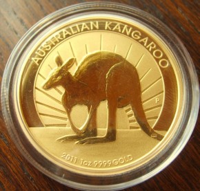 1 oz Gold Känguru in Kapsel ( div. Jahrgang )