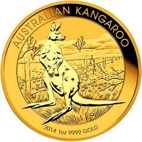 1 oz Gold Känguru in Kapsel ( div. Jahrgang )