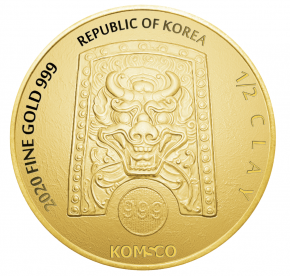 1/2 oz Gold Korea " Rattus 2020 in Kapsel - max 800