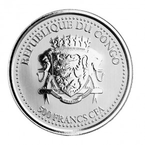 1 oz Silber Kongo Gorilla / Silberrücken 2021 Scottsdale Mint USA  ( diff.besteuert nach §25a UStG )