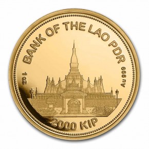 1 oz Gold Laos Tiger 2022  ( Panthera Tigris ) inkl COA - dritte Ausgabe der Serie - max 100