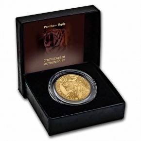 1 oz Gold Laos Tiger 2022  ( Panthera Tigris ) inkl COA - dritte Ausgabe der Serie - max 100