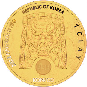 1 oz Gold Korea " Tigris 2022 " - in Kapsel