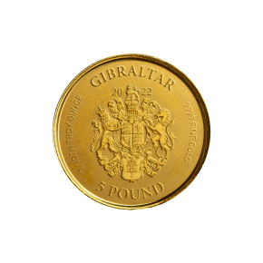 1/10 oz Gold Gibraltar 2022 " Lady Justice " Scottsdale Mint / in Kapsel