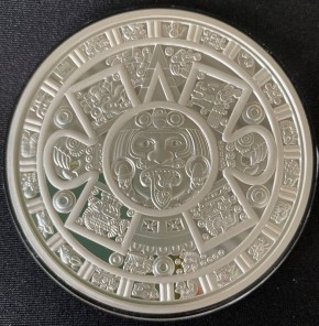 5 oz Silber Prooflike Samoa Aztec Calendar in Kapsel div Jahre - max 1.000 je Jahrgang / double sealed ( diff.besteuert nach §25a UStG )