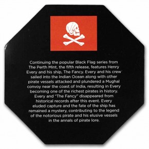 1 oz Gold Perth Mint " Black Flag: The Fancy  " in Kapsel / Box / COA - max. 200