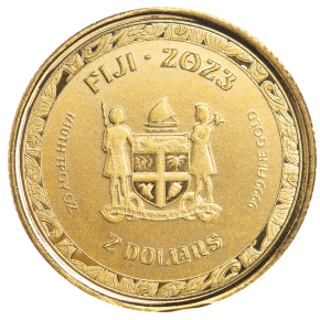 1/10 oz Gold Fiji 2023 " Koi " Scottsdale Mint / in Kapsel - max. 1000 Stk
