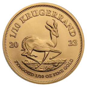 1 oz Gold gesamt: 10 X 1/10 oz Gold Krügerrand ( div. Jahrgang )