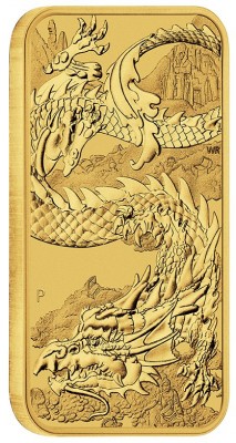 1 oz Gold Perth Mint Dragon Rectangular div. Jahre in Kapsel - max. 8888 je Jahrgang