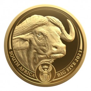 1/4 oz Gold Büffel 2023 Proof in Box / COA " Big Five " South African Mint - max 2.000 / 2te Serie Big Five