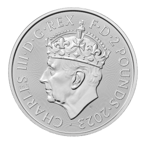 1 oz Silber Grossbritannien  Royal Mint / United Kingdom Britannia Coronation 2023 - max. 200.000 ( diff.besteuert nach §25a UStG )