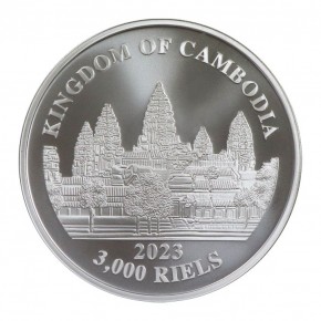 1 oz Silber Kambodscha Tiger 2023 / Lost Tigers Series  in Kapsel - max. 10.000