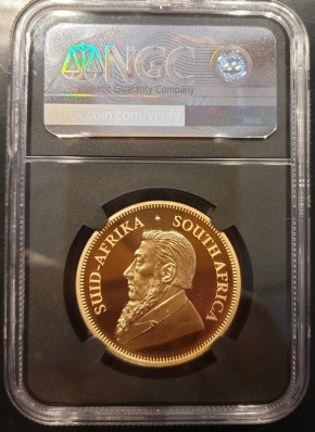 1 oz Gold Krügerrand Privy Leopard NGC PF69 Ultra Cameo im Slab - max.100 Auflage