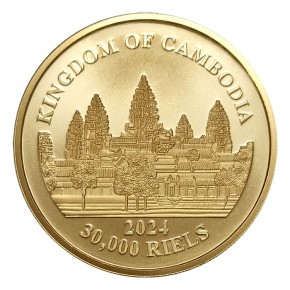 1 oz Gold Kambodscha Tiger 2024 in Kapsel - max. 100 Stk / 3te Ausgabe