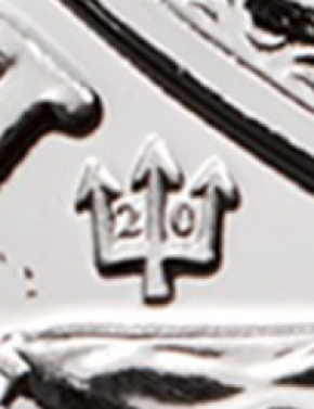 1 oz Silber Britannia " Trident - 20th Anniversary  " in Kapsel  ( diff.besteuert nach §25a UStG )