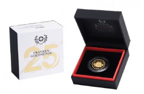 25 Franken Gold Schweiz " CONFOEDERATIO HELVETICA " Polierte Platte ( 5,64 Gramm 900/1000 Gold ) - max 5000 Stück inkl. Box / COA
