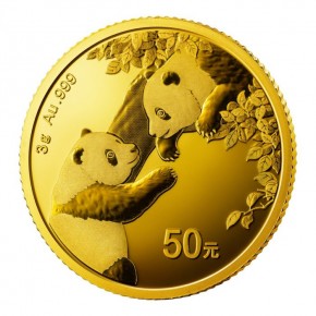 3 Gramm Gold Panda in Folie - 50 Yuan ( div. Jahre / Jahrgsauswahl bei dem Verkäufer )