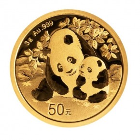 3 Gramm Gold Panda in Folie - 50 Yuan ( div. Jahre / Jahrgsauswahl bei dem Verkäufer )