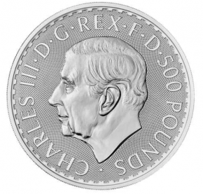 1 Kilogramm / 1000 Gramm Silber Britannia 2023 mit Chales III Effigy in Kapsel ( diff.besteuert nach §25a UStG )