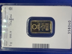5 Gramm Goldbarren ( Kinebarren ) - Lipizzaner - Münze Österreich