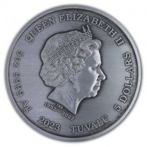 5 oz Silber Perth Mint Artemis 2023 Antique Finish in Kapsel - max 50 ( diff.besteuert nach §25a UStG )