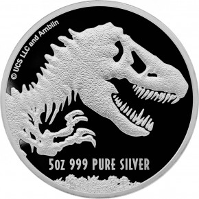 5 oz Silber Jurassic Park Premium Uncirculated - max 500 ( diff.besteuert nach §25a UStG )