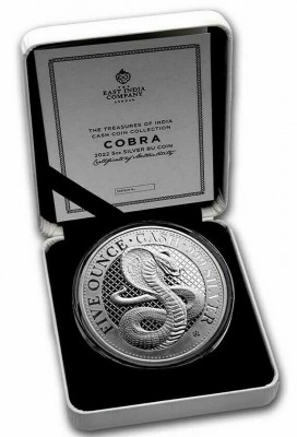 5 oz Silber " Cobra 2022 " St. Helena max. 250 inkl. Box / COA ( diff.besteuert nach §25a UStG )