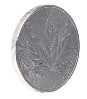 5 oz Silber Royal Canadian Mint Canada 2026 MAPLE LEAF in Original-Kapsel aktuell mit Charles Effigy