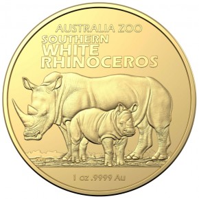 1 oz Gold Australien / Royal Australian Mint " Breitmaulnashorn " 2023 - max 250