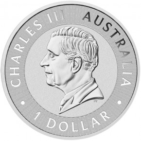 1 oz Silber Perth Mint Känguru / Kangaroo 2025 Australien / Australia aktuell mit Charles Effigy