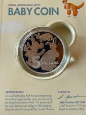 1 oz Silber Royal Australian Mint Australien Proof Baby Coin PROOF inkl. BOX ( diff.besteuert nach §25a UStG )