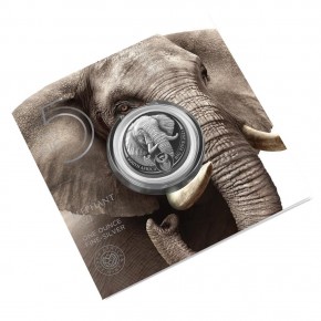 1 oz Silber Elephant / Elefant in Blister " Big Five " South African Mint / 2te Serie - max 15.000 ( diff.besteuert nach §25a UStG )