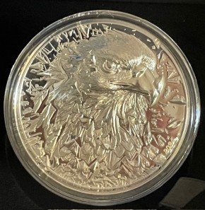 3 oz Silber Cook Islands Ultra High Relief Smartminting in Proof " Silver Burst Bald Eagle "  inkl. Box/COA - max 999