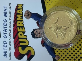 1/2 oz Gold USA Superheroes Series "Superman" 2025 inkl. äusserer Box/ innerer Box / COA