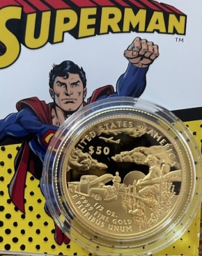 1/2 oz Gold USA Superheroes Series "Superman" 2025 inkl. äusserer Box/ innerer Box / COA