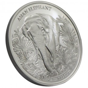 1 oz Silber Kambodscha " Asia Big Five "  Elefant 2023 in Kapsel  - max 10.000 ( diff.besteuert nach §25a UStG )