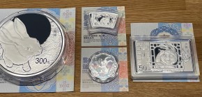 30 Gramm Silber China Lunar Hase Blossom / Blüte - 10 Yuan  ( diff.besteuert nach §25a UStG )
