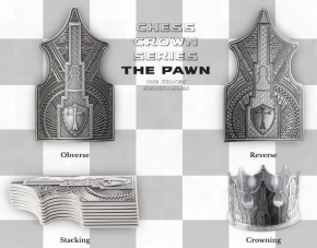 1 oz Silber Korea Stackables Chess Crown - INKL. PASSENDER KAPSEL ( inkl. gesetzl. Mwst )