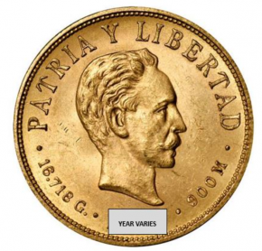 Paar : 5 + 10 Pesos Cuba  ( 0,484 oz + 0,242 oz Gold fein) - zusammen 0,726 oz Gold fein
