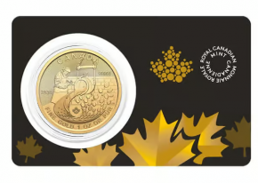 1 oz Gold 99999 Canada From Dore to Refined Gold Coin / Klondike Serie 2024 / inkl. Sicherheitsmerkmal und Charles Effigy ( 99999er Gold )