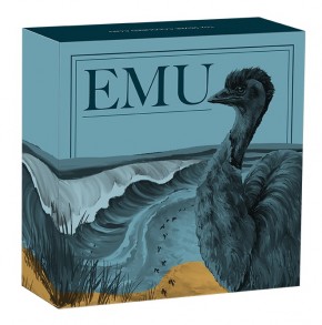 1 oz Silber Perth Mint Australien EMU 2025 colored / farbig in Box & COA / Zertifikat ( Auflage 2.500 gesamt - 1.500 ausserhalb von Australien )