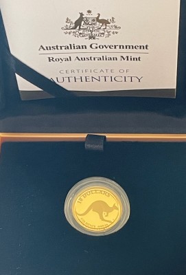 1/10 oz Gold Proof 30th Anniversary  " Mob of Thirty " 2023 in Original Kapsel / Box und COA mit C Mintmark / Australien