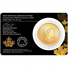 1 oz Gold 99999 Canada Klondike Panning for Gold / Goldrush in Blister / inkl. Sicherheitsmerkmal ( 5 X 9 Gold )