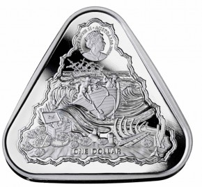 1 oz Silber Australien " Australian Shipwreck Series - div. Jahre / Motive  ( diff.besteuert nach §25a UStG )