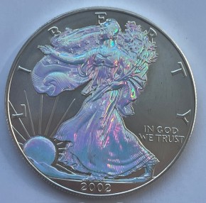 1 oz Silber USA Eagle HOLOGRAMM div.Jahre / ggf. leichte Kratzer/Hairlines / Jahre 1986 bis 2018 ( diff.besteuert nach §25a UStG )