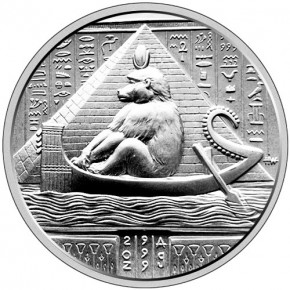 2 oz Silber Ultra High Relief Thoth Egyptian Gods Series ( inkl. gesetzl. Mwst )