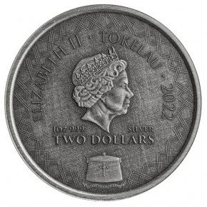 1 oz Silber ANTIQUE FINISH Scottsdale Mint Komodo Dragon / Waran inkl. Kapsel auf Scottsdale Sheets - max. 3.000