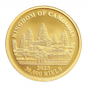1 oz Gold Kambodscha Tiger 2023 in Kapsel - max. 100 Stk / 2te Ausgabe