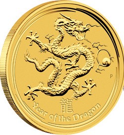 1/4 oz Gold Perth Mint Lunar III oder II Serie in Original Kapsel / Motiv / Jahrgang bei uns
