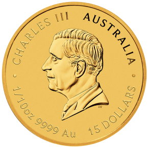 1/10 oz Gold Perth Mint Lunar 2026 Pferd / Horse in Original-Kapsel Australien / Australia aktuell mit Charles Effigy